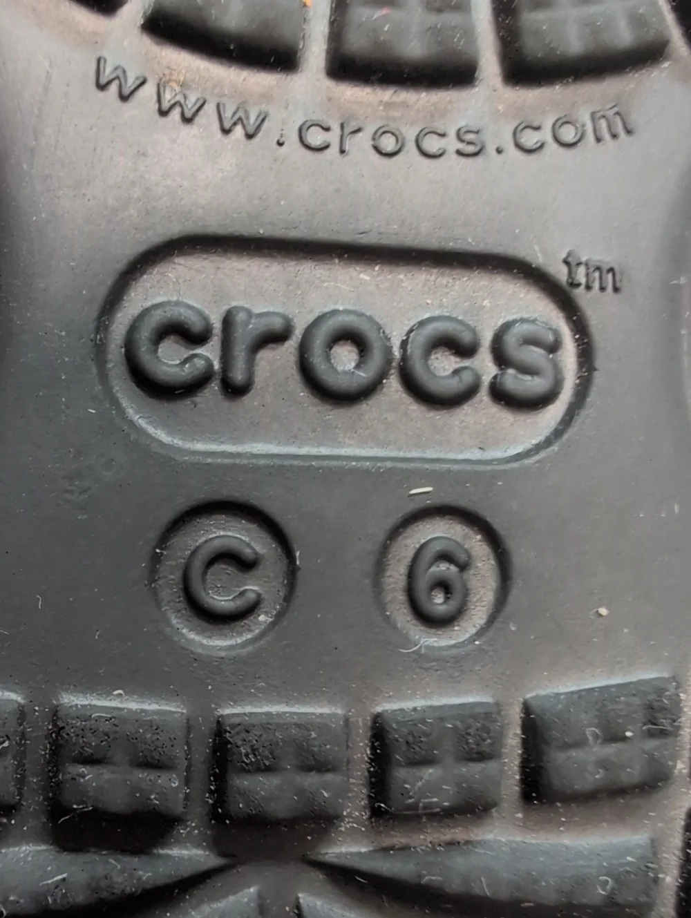 CROCS Kids Black Classic Clog Water Shoes child /toddler size 6